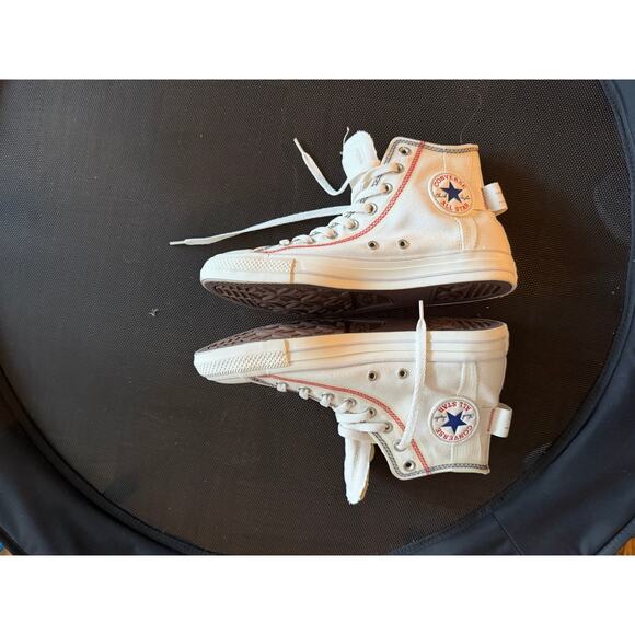 White Converse Hi-top Women's Size 10 NWOT - Picture 6 of 7